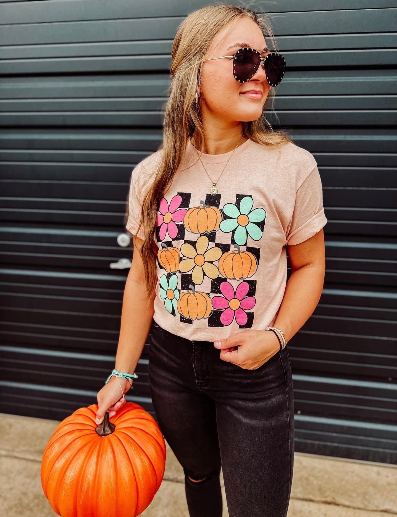 Checkered Fall Tee