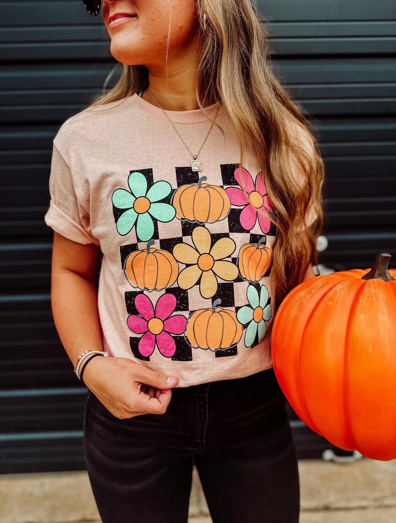 Checkered Fall Tee