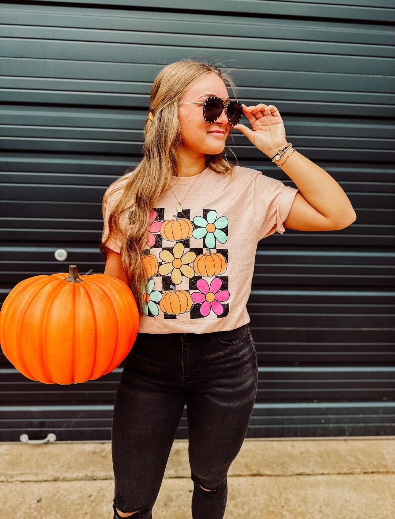 Checkered Fall Tee