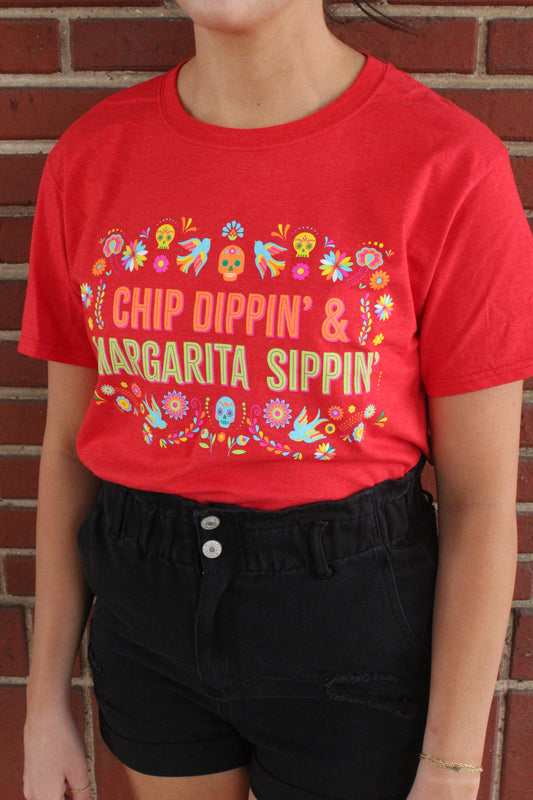 Chip Dippin' & Margarita Sippin' Graphic Tee